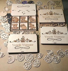 CNC Gravírované vianočné ozdoby
