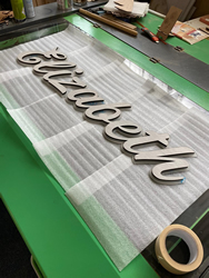 3D logo vyrobené frézovaním